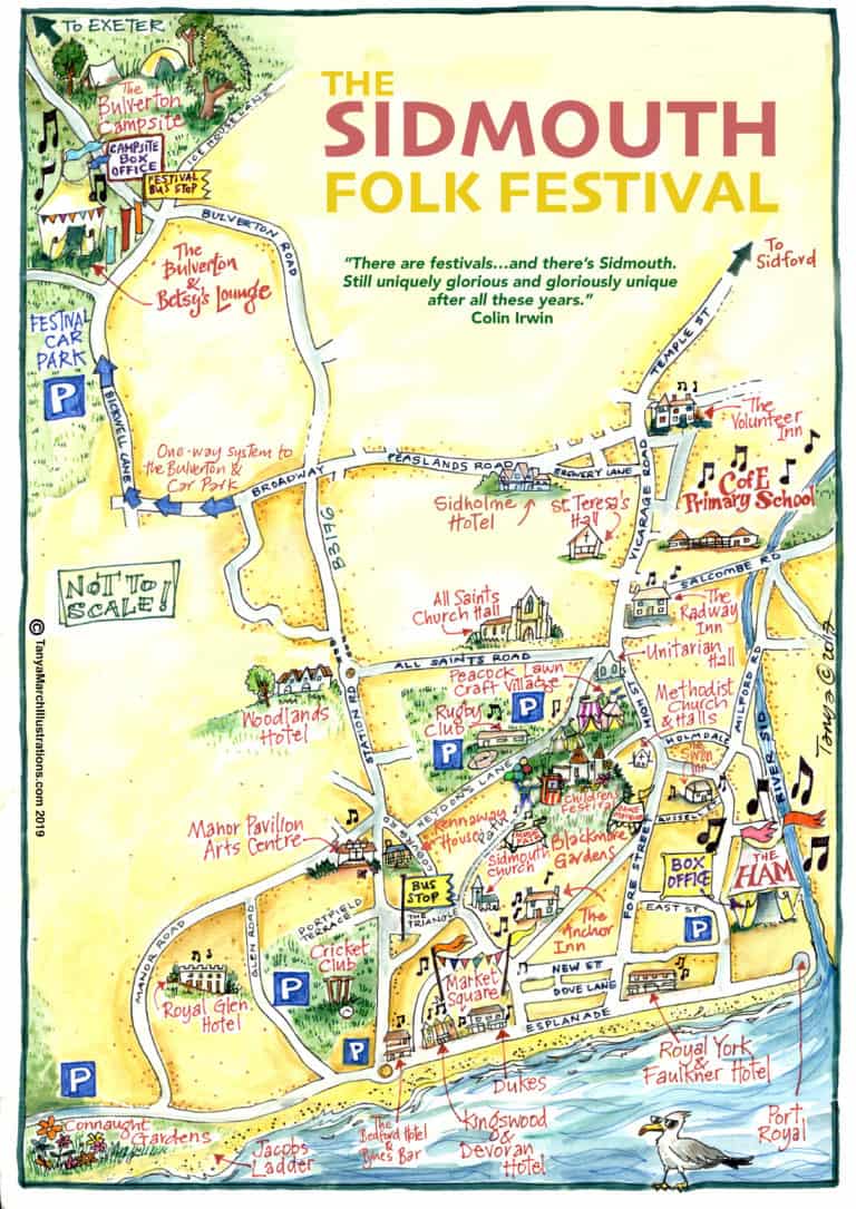 Venue Map The Sidmouth Folk Festival