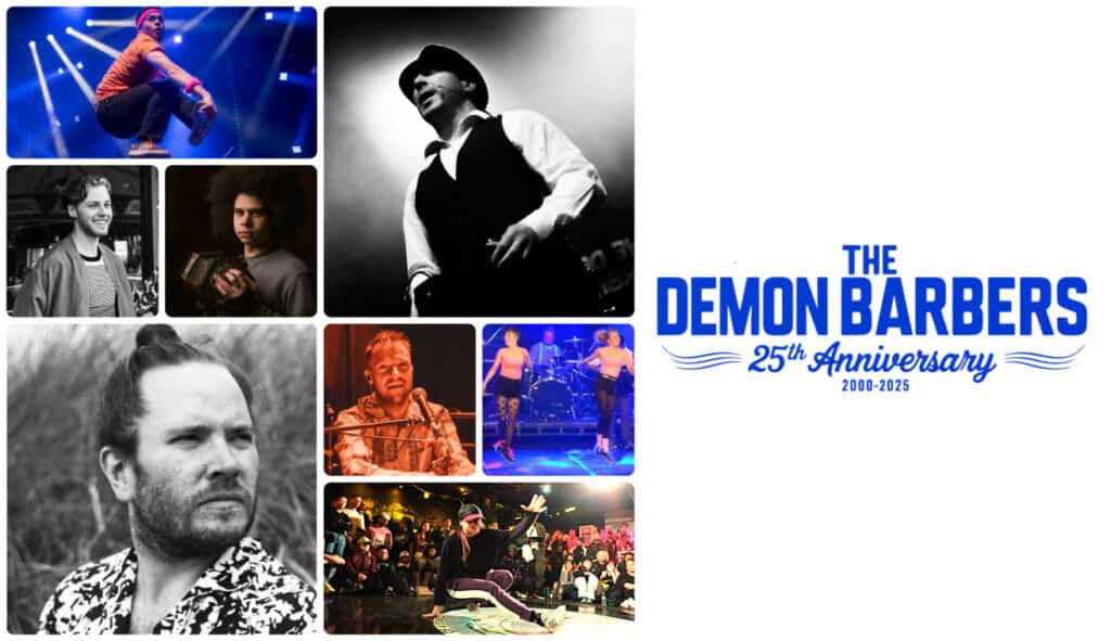 Collage of the Demon Barbers